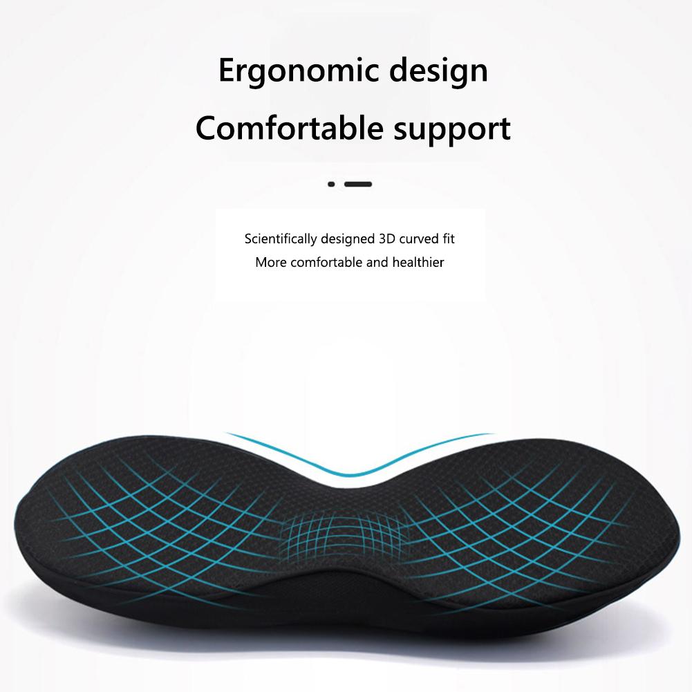 Car Seat Cushion Memory Foam Lumbar Pillow Car Lower Back Support Pad Car Cushions for Car Driver Office Truck Seat