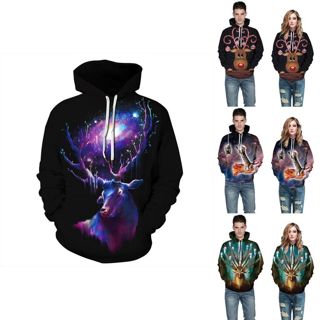 Unisex Christmas 3d Graphic Print Hoodie Sweatshirt With Soft And Comfortable Material