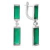 Silver Earrings with Natural Agate 10.042ct (2196235)
