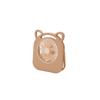 Portable USB Rechargeable Handheld Fan with Cat Ear Design Compact Personal Cooling Device for Home Office Travel Use