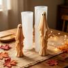 Figure Shaped Silicone Making Tool for Resin Casting and DIY Gypsum Craft, Candle Making Tool for Handmade Halloween Decoration