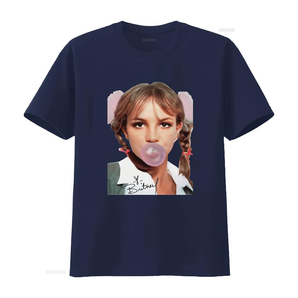 Britney Spears Bubble Gum Funny Cotton T Shirt Full Size S 5XL vintage designer clothes Casual streetwear Unisex