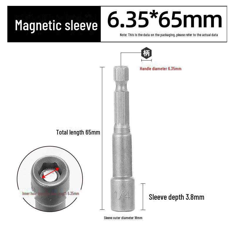Green Forest Magnetic Hex Socket No. 6 for Electric Screwdriver & Hand Drill