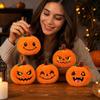 Halloween Toy Stuffed Doll for Decoration, Soft Pumpkin Hanging Ornament