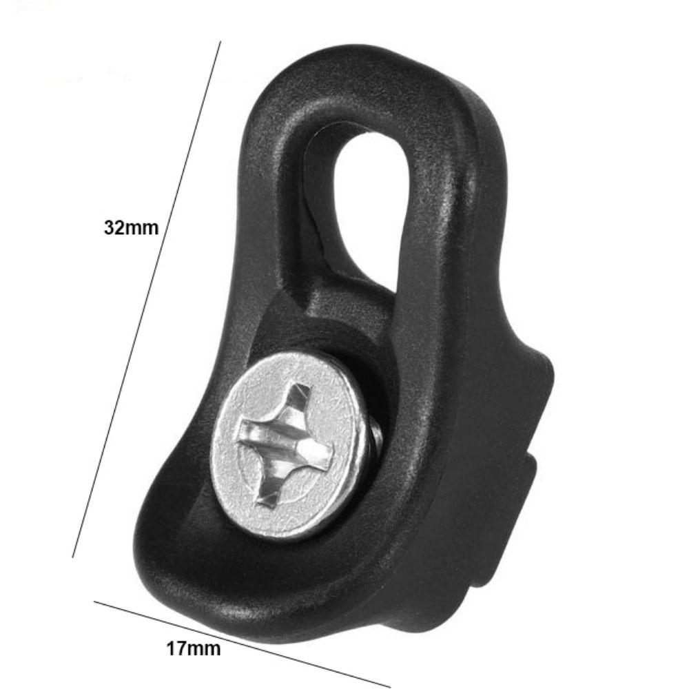 10Pack Nylon Kayak Eyelet Tie Down Loop Black Rigging Outfitting Pad Eye Kayak Rigging Eyes