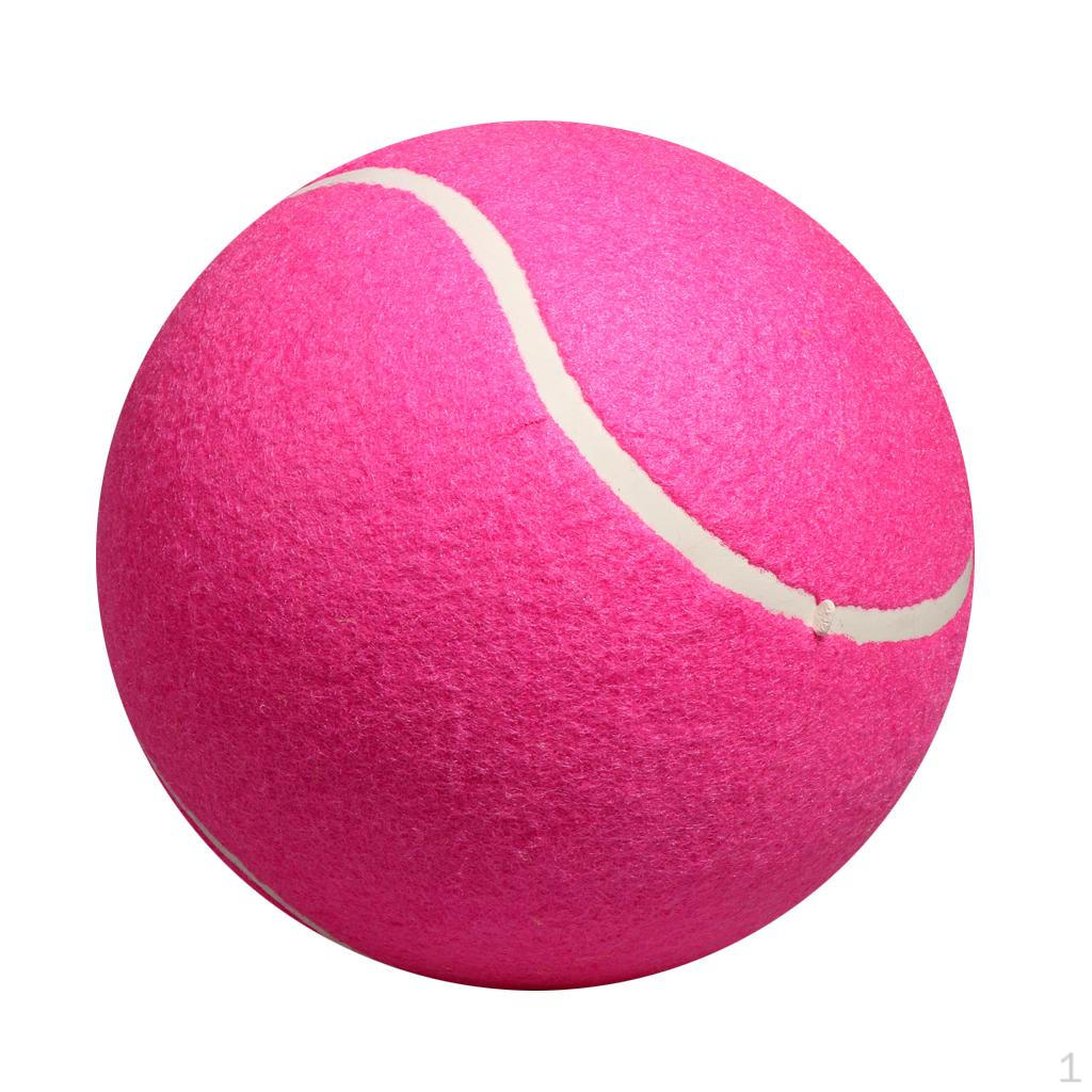 

8 Inflatable Tennis Ball Toy For Children Adult Pet Dog Puppy Cat, Pink