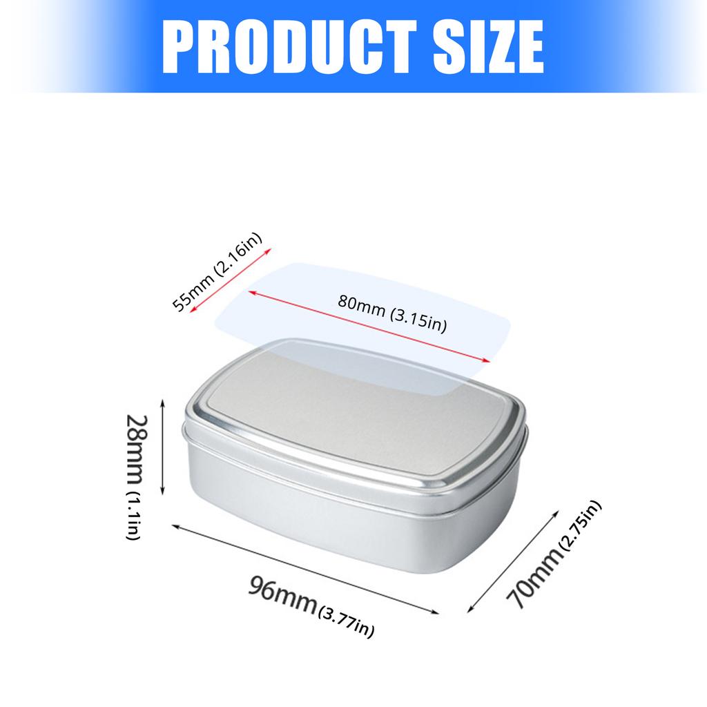 Aluminum Box for Kitchen Storage and Travel Essential Rusts Resistant Soap Carrying Box Craft Supplies Organizer