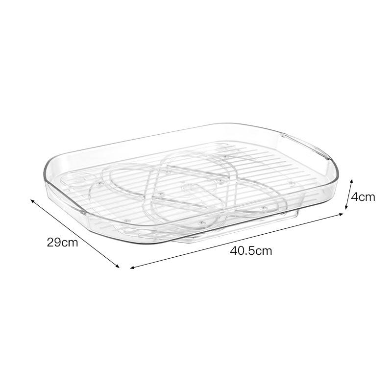 Multi-Functional Rotating Transparent Spice Rack - PET Kitchen Storage Shelf 40.5*28.5*4