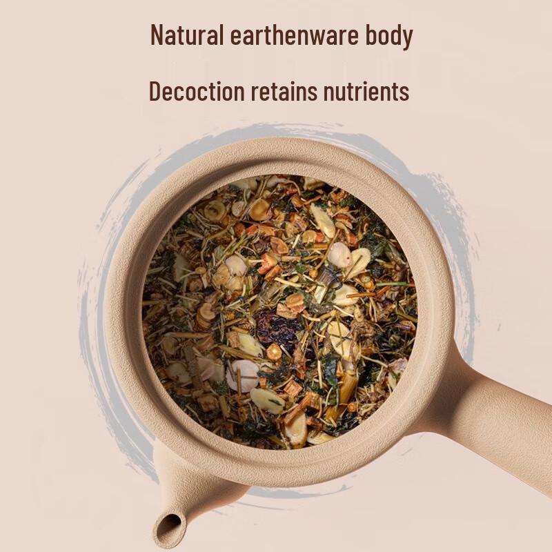 5.0L Unglazed Clay Herbal Medicine Pot with Charcoal Stove