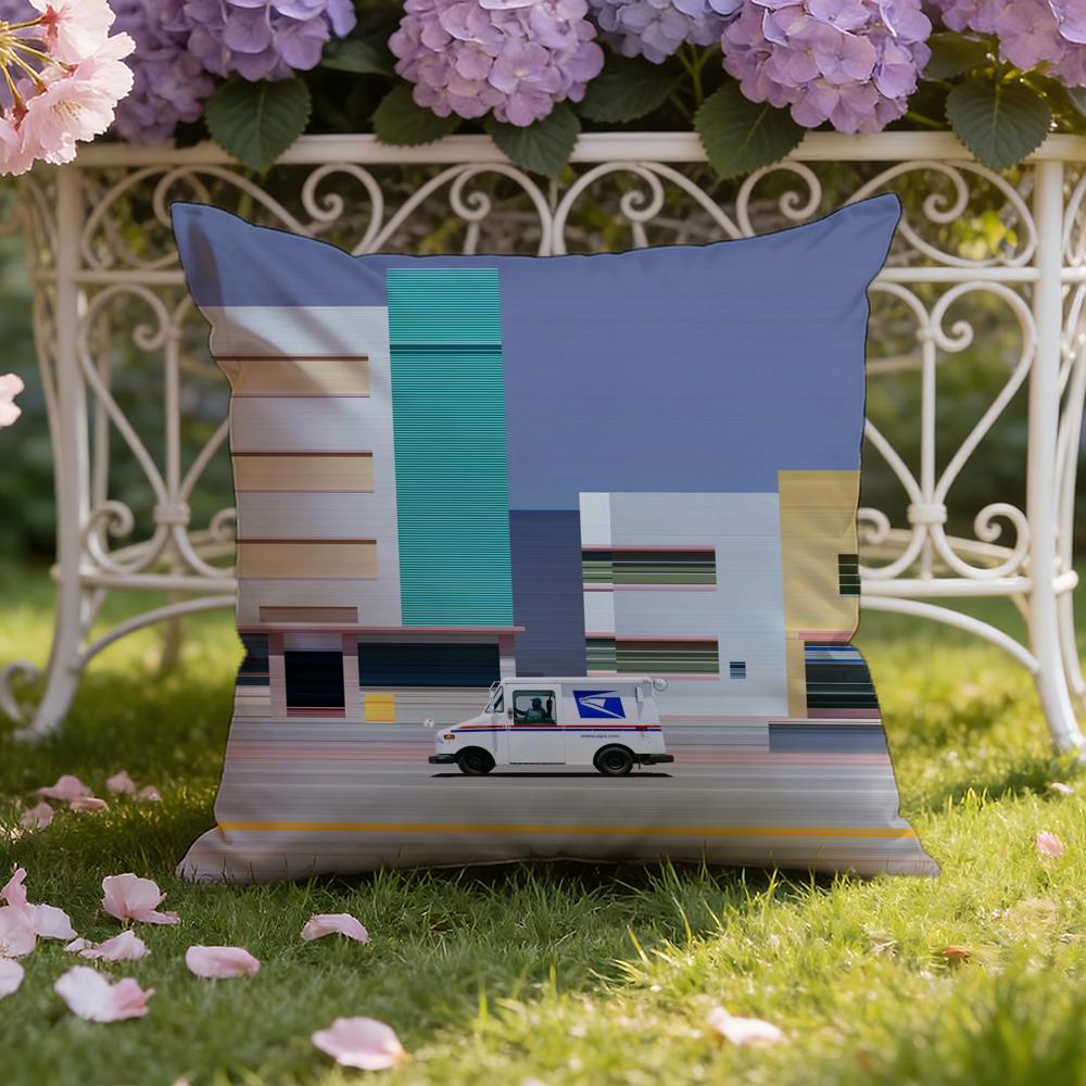 World Premium Printing Cushion Cover Home & Car Dual-Scene Pillow Cover: Reversible for Premium Comfort