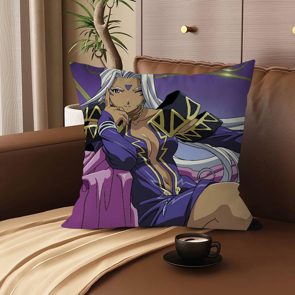 Ah My Goddess Cartoon Animation Decorative Room Aesthetics Pillow Case Home Decor Bedroom Sofa Bed Couch Pillow Cover 45x45