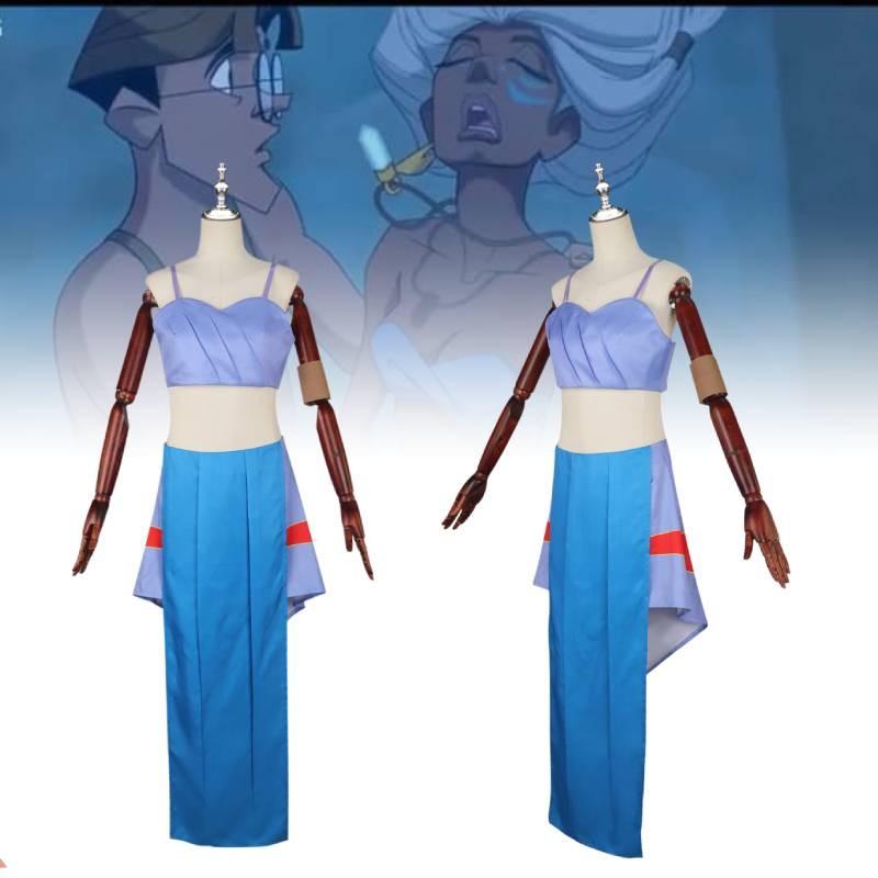 The Lost Empire Princess Kida Cos Clothing Movie Cosplay Perform Party Theatre