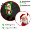 Waterproof Santa Claus Decals for Glass Glow In The Dark Switch Sticker, Decorative PVC Luminous Wall Decal Christmas DIY Scene Window Decors