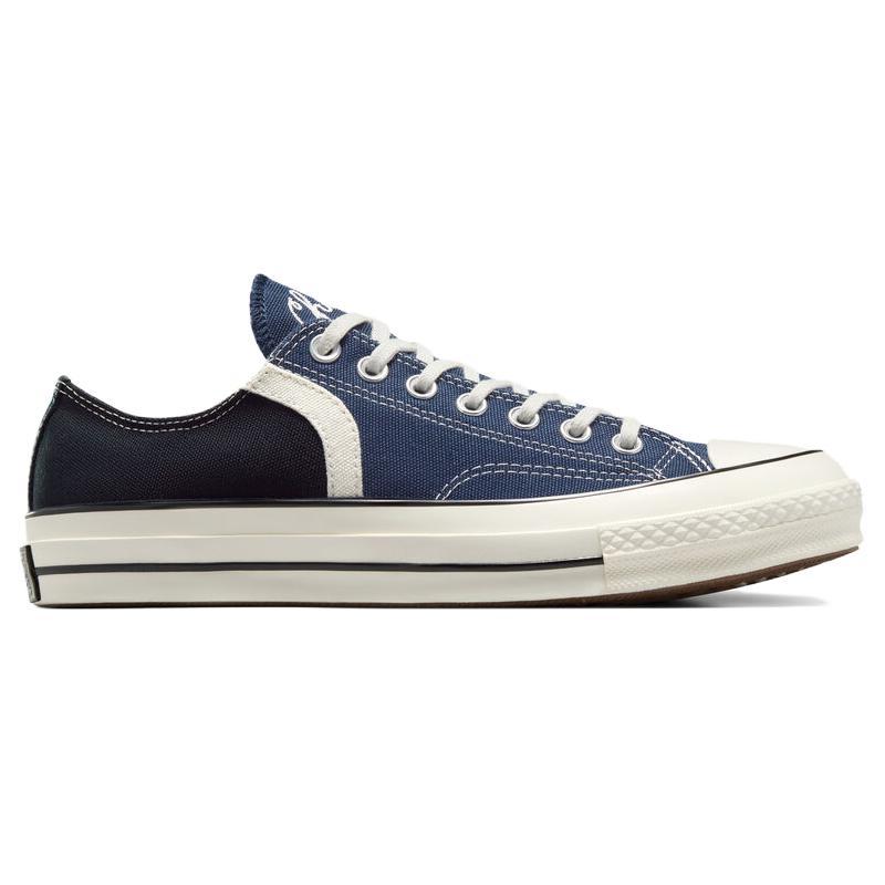 Converse Chuck 70 Canvas Comfortable and Versatile Low-Top Lifestyle Casual Shoes Unisex Blue Black & White
