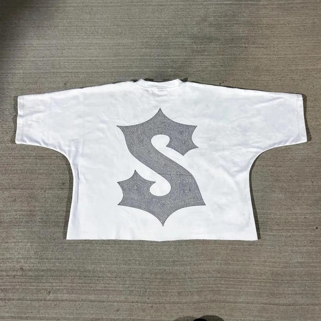 Harajuku Grafikdruck Übergroßes T-Shirt Goth Casual Baumwolle Kurzarm Tops