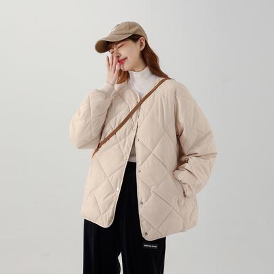 New Thin Cotton Jacket for Women Short Autumn and Winter Clothes, Fashionable Loose Korean Cotton Jacket, Small Jacket