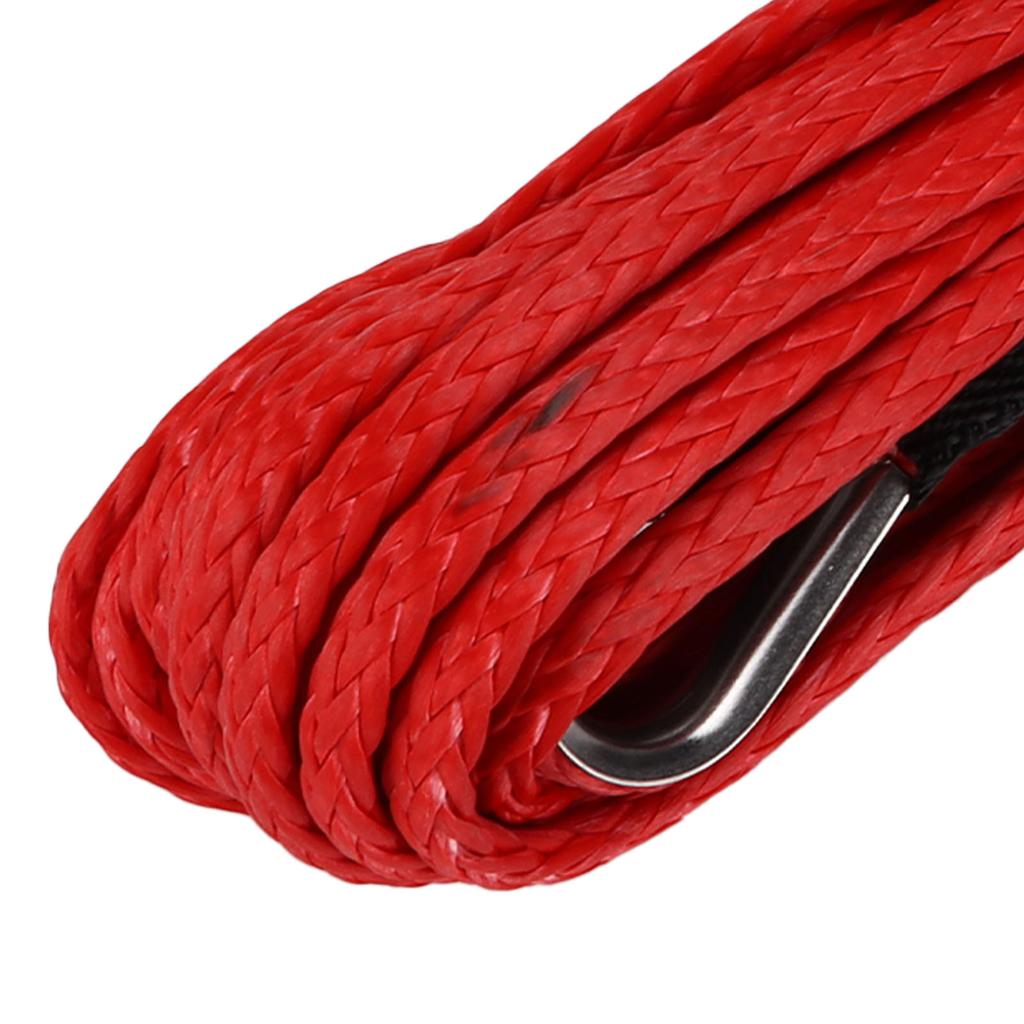 15M Synthetic Rope 7700LBS Winch Cable Nylon Replacement for   SUV Truck ATV UTV