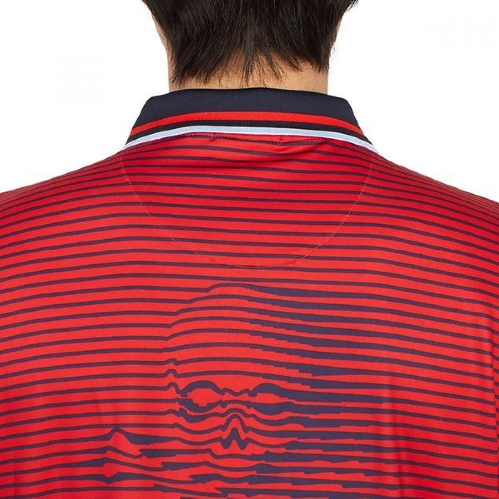 Zipore Golfwear Men S Collar ShorT Sleeve T ShirT g4mS23k061a Poppy