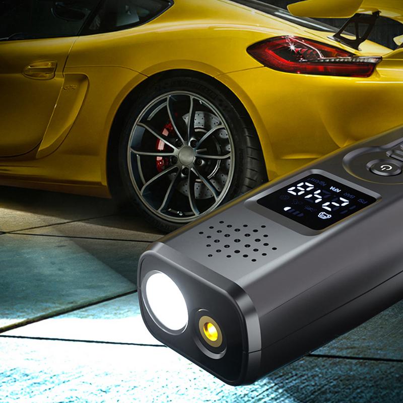 Portable Tire Inflator For Car 12V Wireless Air Pump Auto Accessories Cordless Electric Air Compressor With LED Screen Display