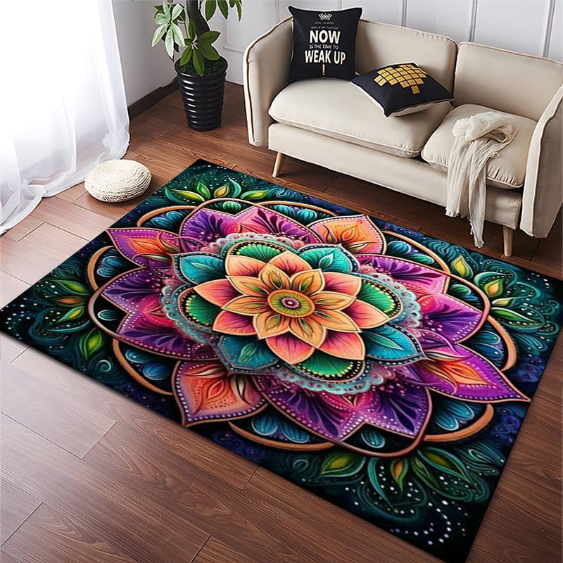 15 Size Mandala Flowers 3D Printed Carpet Rugs Living Room Bedroom Bedside Bathroom Home Decor Floor Mat Kids Room Non-slip Mat