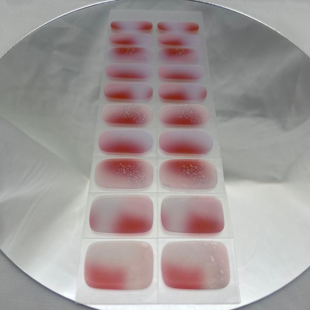 Gel Stickers, Nail Art Decals, Light Hardening, Light Therapy, Korean and Japanese 20 Stickers, Full Nail Stickers