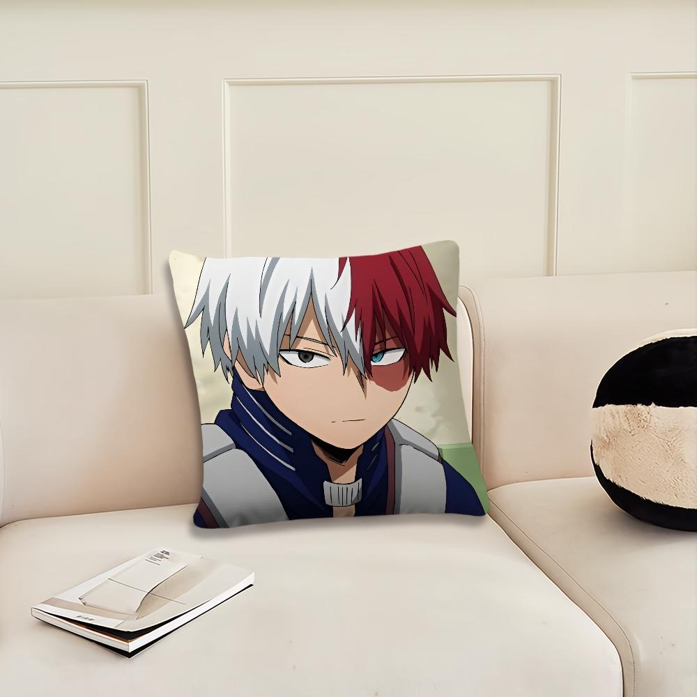 

Аниме М-Моя Г-Геройская Академия Шото Тодороки наволочка Гостиная Изголовье Офис Спальня Подушка Диван Подушка для сна 22x22Inch