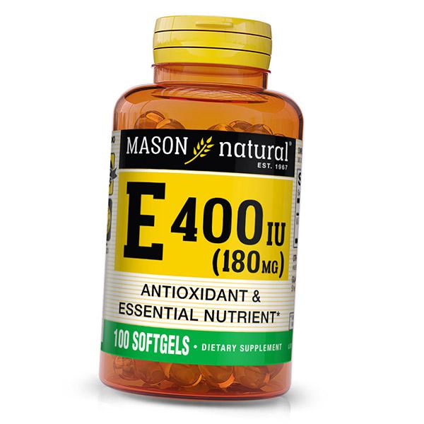 

Вітамін Е, Vitamin E 400, Mason Natural 100 гелкапс (36529035) 100softgels