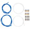 PTFE Tubing Kit 4pcs 1.75mm 3D Printer Parts 3D Printer Supplies Printing Accessories with 6pcs PC4-M6 and 6pcs PC4-M10 Connectors for Bowden Extruder