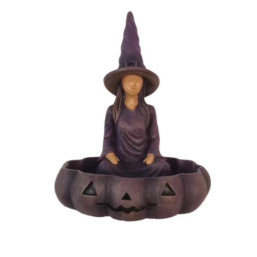 Resin Purple Cloak Hanging Bird Feeder Weatherproof Witch Bird Feeder  Bird Attraction фиолетовый