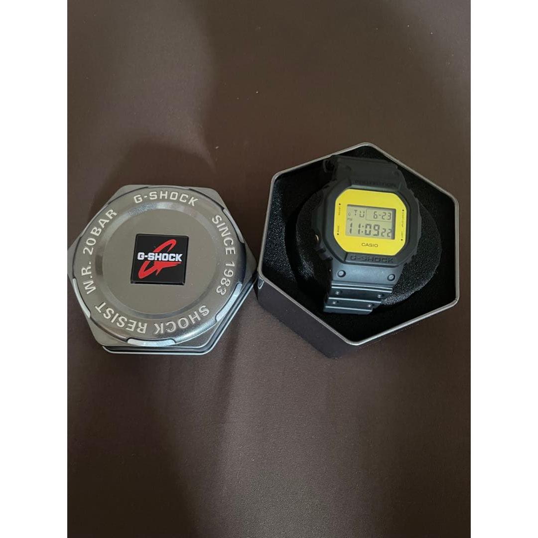 Used CASIO G-SHOCK watch body yellow black