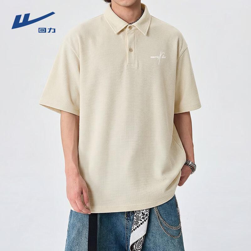 Warrior Men's Waffle Knit Short-Sleeved Polo Shirt