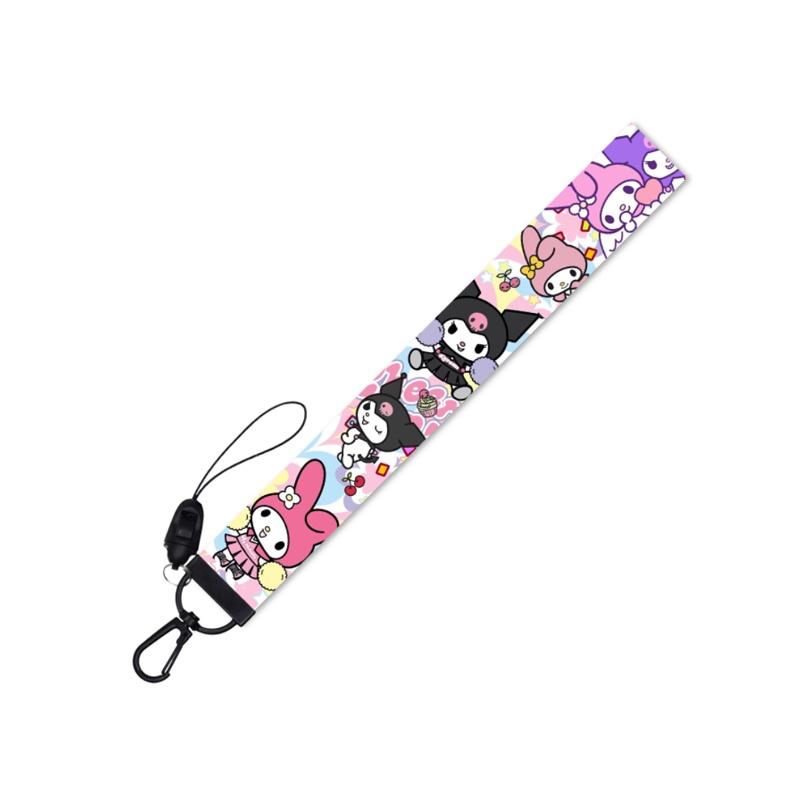 Sanrio Kuromi Character Phone Lanyard Vibrant Colors Soft Material Anime Style!