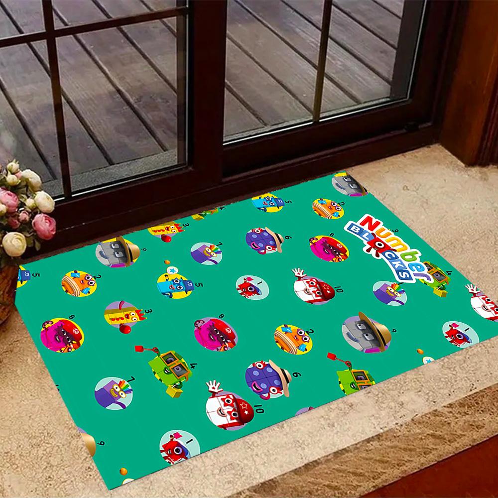 Tappeto Avventura con Blocchi Numerici Tappeto da Pavimento Tappeto per Ufficio Perfetto per Corridoio Aree Gioco Stanza del Dormitorio Decorare la stanza Tappeto Antiscivolo Decorare Uffici