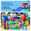 PicassoTiles Race Track Magnetic Building Block Magnetic Building STEM Learning Early Kids Toy Pretend Brain PTR12 12-Piece Add-On Set, Tiles, Toy,