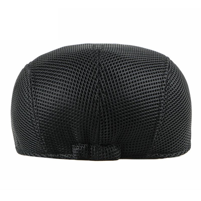 Spring Summer Men Berets Hats Breathable Mesh Newsboy Caps Outdoor Sun Hats Flat Cap Adjustable Caps