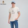 Hush Puppies Men's Flocked Cartoon Short Sleeve T-Shirt