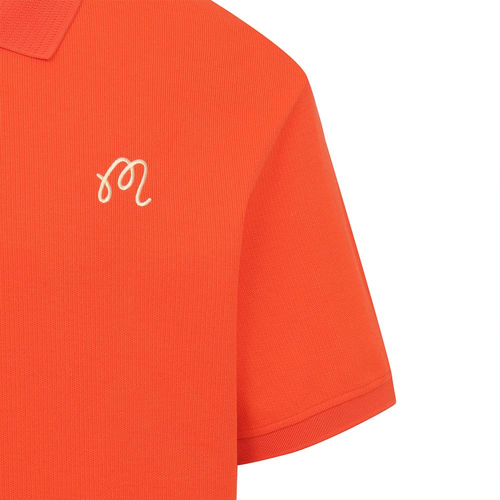 MALBON GOLF M Premium Cotton Daily Fit Polo Shirt Red (Man)