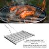Stainless Steel Sausage Roller Rack Silver BBQ Grill Rack Durable Hot Dog Roller  Camping Grill