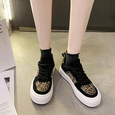 Fashion Leopard Print Woman Footwear Stylish Spring Autumn Shoes for Women New Arrival 2024 Original Walking On Offer Trends Cheap H A