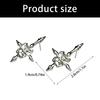 Unique Inverted Crosses Skull Ear Studs Gothic Hip Hop Jewelry Alloy Texture Party Accessory Suitable for Unisex Use