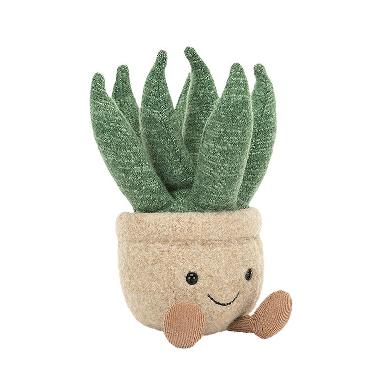 

JELLYCAT Fun Plant Series Aloe Vera Creative Doll Plush Doll 17cm Height