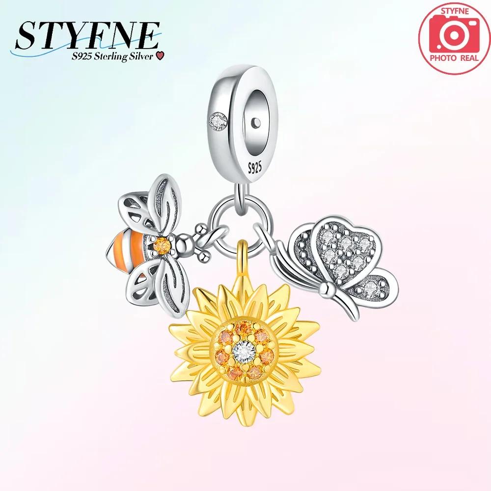 Cute Copper Gold Color Fireflies Luminous Charms Beads Fit Original Bracelets Diy Jewelry Gift Making