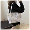 Fashion Printed Butterfly Large Bag for Women 2024 New Style High-end Large-capacity Tote Bag Casual Temperament Shoulder Bag