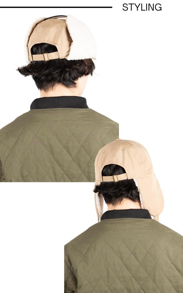 Fabulous Nylon Patch Boa Umpire Flight Pilot Bomber Hat with Fluffy and Perfect for Fall and Unisex Cap, Cap, Earmuffs, Windproof, Winter,