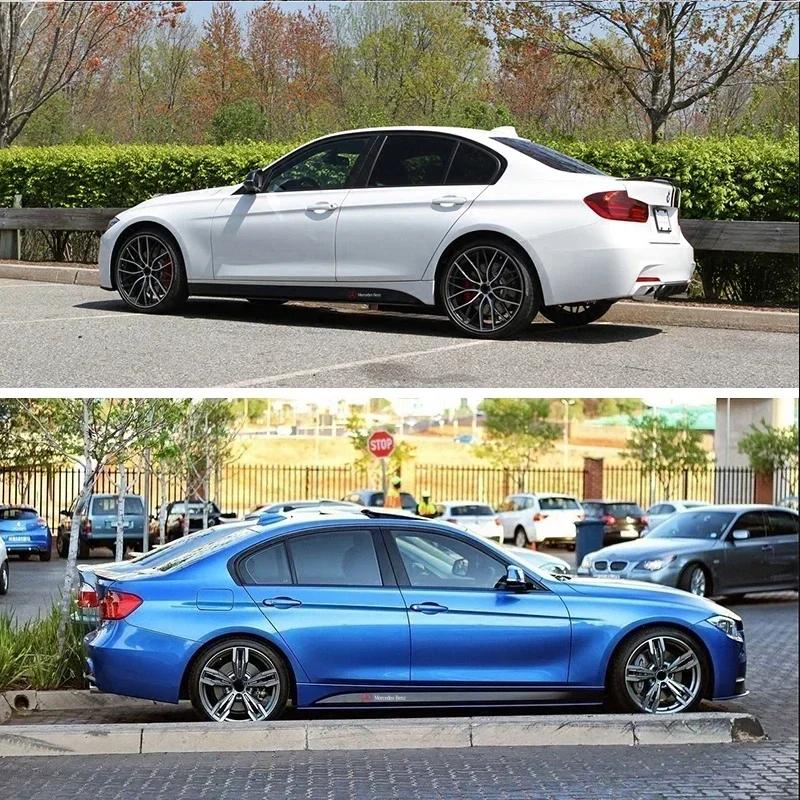 2 pz Strisce Sottoporta Laterali per Portiera Auto Decalcomanie in Carbonio Accessori di Styling Per Mercedes Benz Classe B/C/E/S Classe A C200L GLC GLK CLA