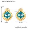 Chic Style Jewelry Set with Interchangeable Zircon - Unique Copper Design
