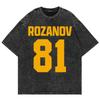 100% Baumwolle Vintage Gewaschen Beheizte Rivalität Ilya Rozanov 81 Boston Raiders T-Shirt Herren Scott Hunter Shane Hollander Säurewaschung T-Shirts