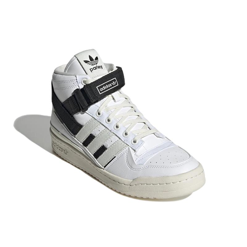 Adidas Parley X Adidas Forum Mid 'Branco Preto' Tênis GV7616