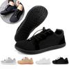 Unisex Barefoot Shoes Men Casual Canvas Shoes Wide Toe Minimalist Walking Shoes Slip On Zero Drop Sole Cross-Trainer Sneakers