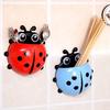 Cute Funny Cartoon Ladybug Toothbrush Sucker Tooth Brush Holder